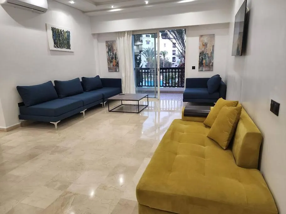 Cosy, Plein Sud Et Vue Piscine Pour Famille Lägenhet Agadir