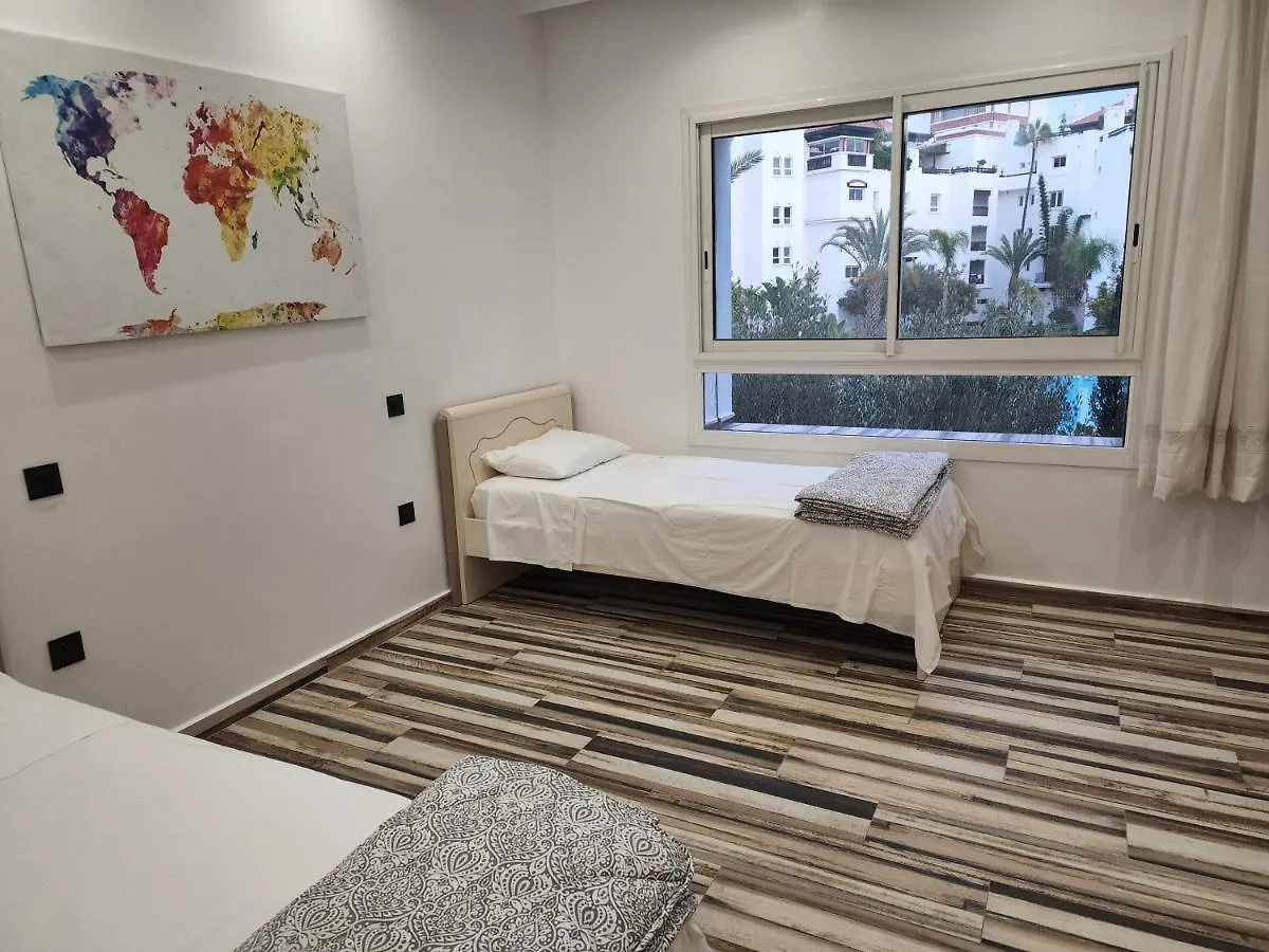 Cosy, Plein Sud Et Vue Piscine Pour Famille Lägenhet Agadir