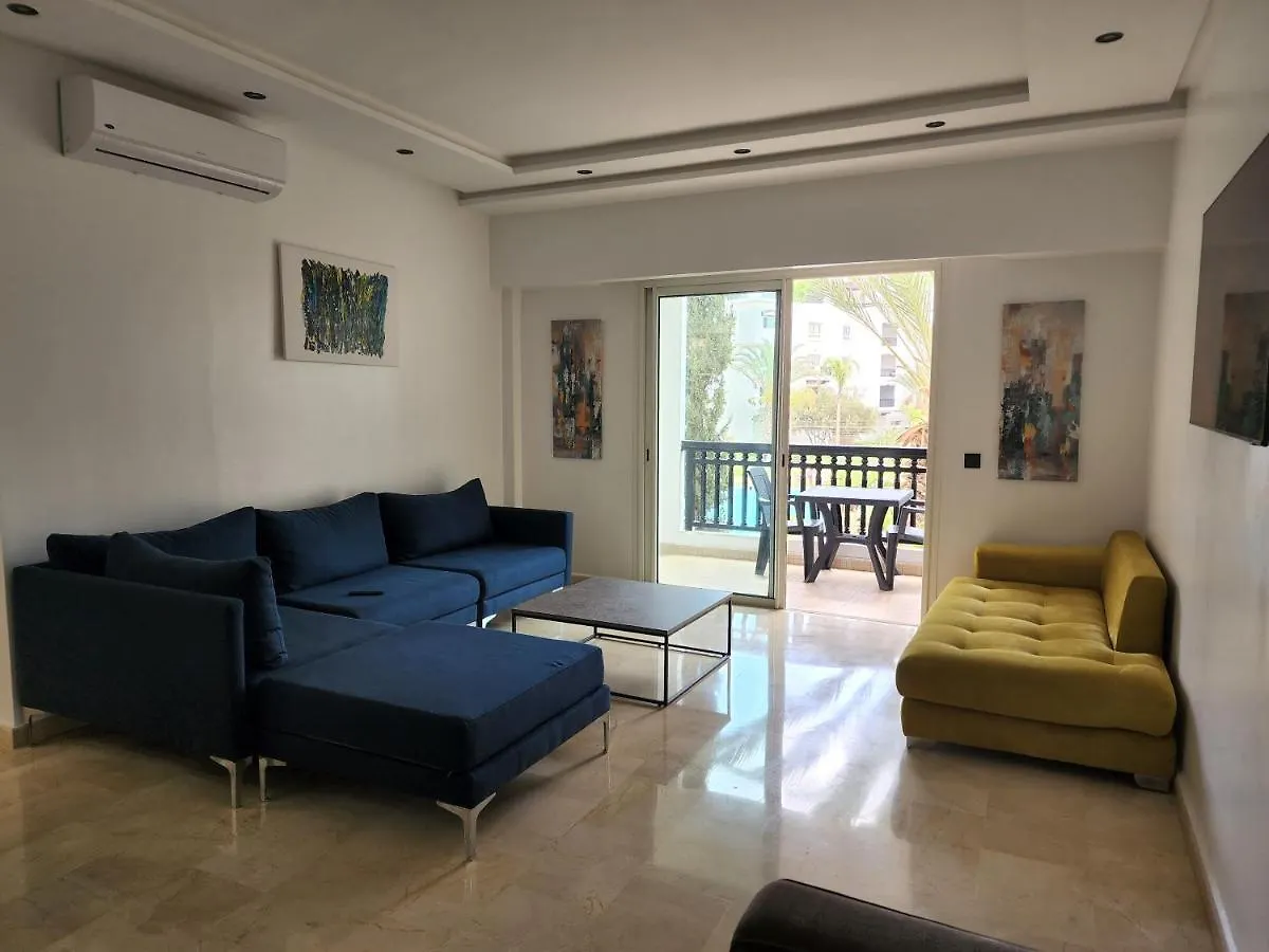 Cosy, Plein Sud Et Vue Piscine Pour Famille Lägenhet Agadir